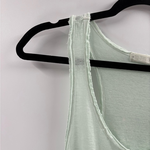 Cp shades oversized Mint Green sleeveless summer beach Tank linen Top sz medium - Picture 4 of 16